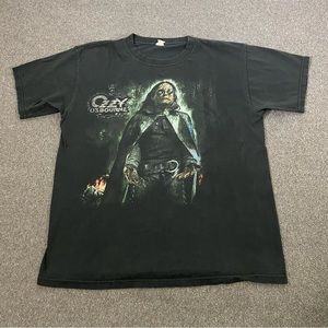 Ozzy Osbourne Black Rain T-Shirt  Size Large